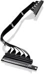 Thermaltake PCI-E 4.0 | Dual 90 Degree Riser Cable | 400mm