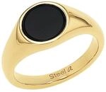 Amor Ring Edelstahl Unisex Damen Herren Ringe, Schwarz, Kommt in Schmuck Geschenk
