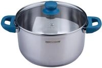 Fackelmann Kochtopf Essential &Oslash; 24 cm aus Edelstahl &ndash; Modernes Design,
