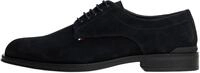 Tommy Hilfiger Herren Derby Schuhe Corporate aus Wildleder, Blau (Desert Sky), 42