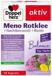 Doppelherz Meno Rotklee + Nachtkerzen&ouml;l + Biotin - N&auml;hrstoffe f&uuml;r die Frau...