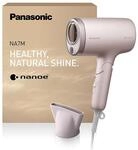 Panasonic EH-NA7M-P825 Asciugacapelli Nanoe per Capelli Lucenti, Pieghevole,
