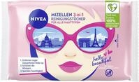 NIVEA 3in1 Mizellen Reinigungst&uuml;cher, sanfte Gesichtsreinigungst&uuml;cher mit