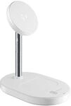 Cellularline MAG Duo 2in1 Magnetische Wireless-Ladestation mit Qi2-Zertifizierung,