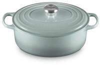 Le Creuset Signature Ovaler Br&auml;ter aus Gusseisen, 29 cm, 4,7 Liter, Sea Salt