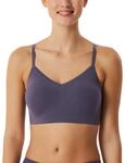 Schiesser Damen nahtloses Bustier Spaghettitr&auml;ger mit herausnehmbaren Pads -