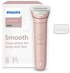 Philips Lady Shaver Series 8000 - kabelloser elektrischer Rasierer, nass und trocken,