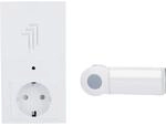 UNITEC Plug-in Funk-Gong | T&uuml;rklingel | Zum Einstecken in die Steckdose 