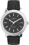 Timex Herren Analog Automatisch Armbanduhr mit einem Lederband Waterbury Metropolitan