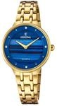 Festina Damenuhr Analog aus Edelstahl 316l Goldfarben | Quarzwerk,