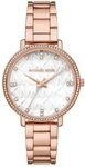Michael Kors Damen Pyper Uhr, Quarzwerk mit DREI Zeigern, mit Edelstahl- oder