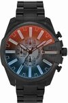 Diesel Mega Chief Slim Herren Schwarz Edelstahl Uhr, DZ4689