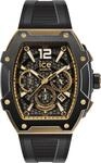 Ice-Watch - ICE boliday Steel - Schwarze Herrenuhr mit Silikonarmband (Large)