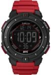 Timex UFC Rumble Herren-Armbanduhr, 50 mm, rotes Armband, digitales Zifferblatt,