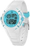 ICE-WATCH - Ice Digit Explorer White Blue - Wei&szlig;e Jungenuhr mit Silikonarmband -