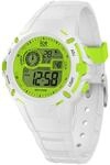 ICE-WATCH - Ice Digit Explorer White Lime - Wei&szlig;e Jungenuhr mit Silikonarmband -