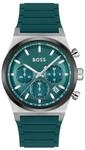 BOSS Chronograph Quarz Uhr f&uuml;r Herren Kollektion Candor Chrono mit Gr&uuml;nes