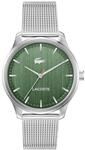Lacoste DREI-Zeiger-Quarzuhr f&uuml;r Herren Lisbon Collection mit Edelstahlarmband...