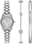 Michael Kors Lexington Damenuhr, 19mm Quarz-Dreizeigerwerk mit Edelstahl- oder