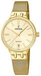 Festina Ladies Gold PVD-Plated Steel Watch with Mesh Bracelet F20713/2