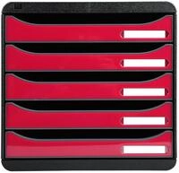Exacompta 3097284D Premium Ablagebox mit 5 Schubladen f&uuml;r DIN A4+ Dokumente.