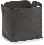 Zeller 14369 Aufbewahrungskorb, hoch, Filz, anthrazit 36 x 28 x 36 cm