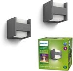 PHILIPS Arbour LED Outdoor Wandleuchte (6 W), wetterfeste Au&szlig;enleuchte mit