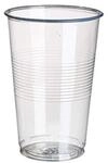 Papstar Plastikbecher / Kunststoffbecher 0.3 l transparent (100 St&uuml;ck) &oslash; 7.8...