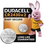 Duracell CR2430 Knopfzellen (2 St&uuml;ck), CR 2430 Lithium-Knopfzellen 3 V
