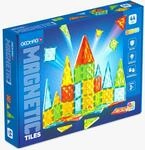 Geomag - Magnetic Tiles Gems 44 Teile, Magnetspiel f&uuml;r Kinder mit Fliesen in 4