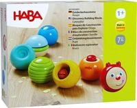 HABA Entdeckerbausteine Raupe - Regenbogen Holzkugeln mit optischen &...
