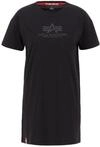 Alpha Industries Basic T Long G wmn T-Shirt f&uuml;r Damen Black