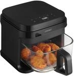 Hei&szlig;luftfritteuse GLASS & FAST 5,5 L FR5500, Schwarz, 29.7 x 35.6 x 28.4 cm