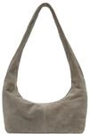 LIEBESKIND BERLIN Leder Schultertasche Bos Taurus Hobo Bag Neutral Grey taupe