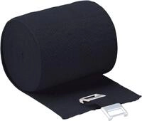 H&ouml;ga Lastic-Color, schwarz, 6 cm x 5 m gedehnt, dauerelastische Idealbinde,...