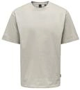 ONLY & SONS Herren Rundhals T-Shirt ONSFRED - Relaxed Fit S-XXL Schwarz Weiss,