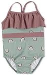 Sterntaler Badeanzug Regenbogen Print - UV-Schutz 50+ Schwimmanzug mit Windeleinsatz