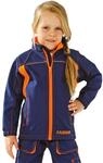 Planam 6131 Junior Softshell Jacke - Farbe: Marineblau/Orange - Gr&ouml;&szlig;e: 170