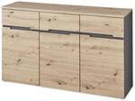 MEMPHIS Sideboard in Artisan Eiche Optik, Graphit - Moderne Kommode mit viel Stauraum