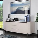 Forte VODOL Sideboard 200 210, modernes Sideboard mit 3 Schubladen, 2 T&uuml;ren und