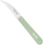 OPINEL Gem&uuml;semesser N&deg;114 Salbeigr&uuml;n, Griff aus lackiertem Wei&szlig;buchenholz, Klinge