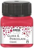 KREUL 16206 - Glass & Porcelain Classic karminrot, im 20 ml Glas, brillante...