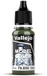 Vallejo Model Color Acrylfarbe Gr&uuml;n (Medium Olive) Matt, 18 ml. Autonivellierend und