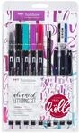 Tombow LS-ADV Lettering Set "Advanced" 9 Stifte + Radierer, inkl. Anleitung,...