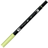 Tombow ABT-090 Fasermaler ABT Dual Brush Pen mit zwei Spitzen, lemon cream, 1...