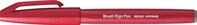 Pentel SES15C-B Faserschreiber mit Flexibler Pinsel-&auml;hnlicher Spitze rot 10 St&uuml;ck