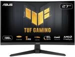 ASUS TUF Gaming VG27VQ3B 27 Zoll Gaming Monitor (Full HD, Curved, 180Hz, ELMB SYNC,