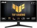 ASUS TUF Gaming VG27VQM1B 27 Zoll Gaming Monitor (Full HD, Curved, 280Hz, ELMB, 1ms