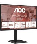 AOC U27E3UF - 27 Zoll Ultra HD Monitor, h&ouml;henverstellbar, Lautsprecher, Adaptive