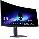 Alienware 34 Gaming Monitor - AW3425DWM, WQHD (3440x1440), 21:9 1500R Curved, 180Hz,